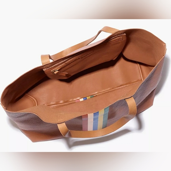 BRAND NEW Madewell The Transport Tote: Rainbow Stripe Edition - Picture 2 of 16